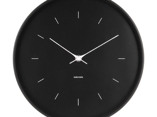 Ρολόι Τοίχου Butterfly KA5708BK D.27,5cm Black Karlsson Μέταλλο