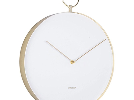 Ρολόι Τοίχου KA5765WH 34cm Hook Metal White Karlsson Μέταλλο