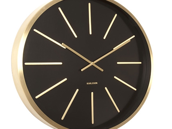 Ρολόι Τοίχου Maxiemus KA5579BK Black Karlsson Μέταλλο