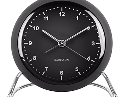 Επιτραπέζιο Ρολόι - Ξυπνητήρι Val KA5726BK Black Karlsson Πλαστικό