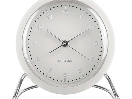 Επιτραπέζιο Ρολόι - Ξυπνητήρι Val KA5726WH White Karlsson Πλαστικό