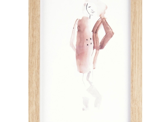 Κάδρο Fashion Girl PT3707WD M 13x18cm Natural Present Time Κάθετοι Ξύλο