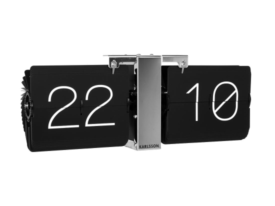 Επιτραπέζιο Ρολόι Flip No Case KA5601BK  36x8,514cm Black Karlsson Μέταλλο