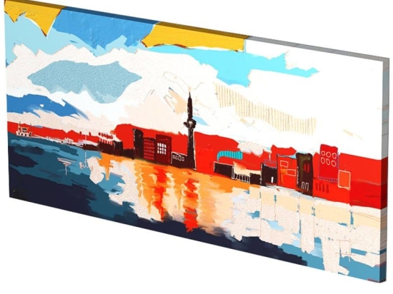Πίνακας Σε Καμβά LH24 115x55cm Multi Οριζόντιοι Καμβάς