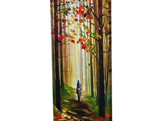 Πίνακας Σε Καμβά LH67 115x55cm Multi Κάθετοι Καμβάς