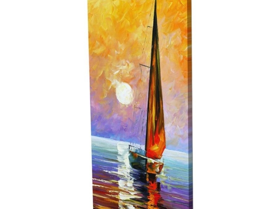 Πίνακας Σε Καμβά LH70 115x55cm Multi Κάθετοι Καμβάς