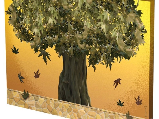 Πίνακας Σε Καμβά MH49 60x80cm Multi Οριζόντιοι Καμβάς