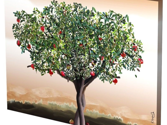 Πίνακας Σε Καμβά MH57 60x80cm Multi Οριζόντιοι Καμβάς