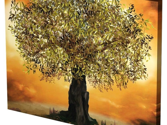 Πίνακας Σε Καμβά MH60 60x80cm Multi Οριζόντιοι Καμβάς