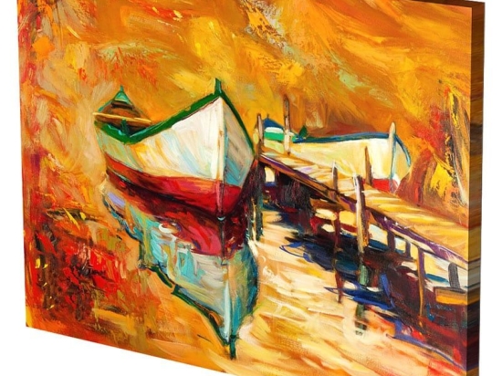 Πίνακας Σε Καμβά MH96 60x80cm Multi Οριζόντιοι Καμβάς