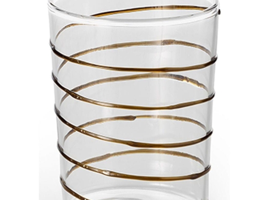 Ποτήρι Ουίσκι Polar Swirl 217009 Φ7,6cm Η10.2cm Clear Philippi Γυαλί