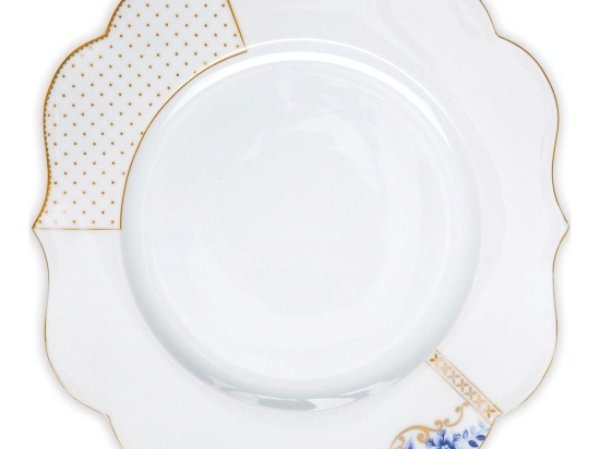 Πιάτο Πορσελάνινο 51001133 Royal 28cm White Pip Studio Πορσελάνη