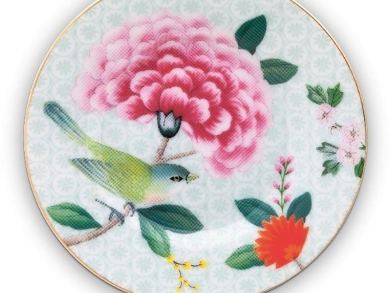 Πιατάκι Γλυκού Πορσελάνινο 51001197 Blushing Birds 12cm White Pip Studio Πορσελάνη