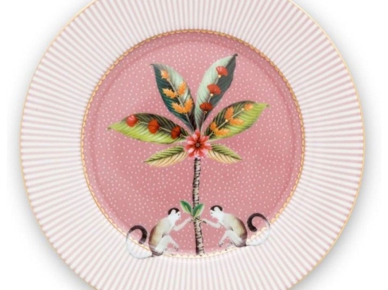 Πιάτο Γλυκού Πορσελάνινο 51001225 La Majorelle 17cm Pink Pip Studio Πορσελάνη