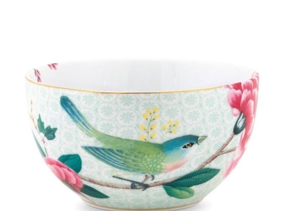 Μπωλ Πορσελάνινο 51003113 Blushing Birds 12cm White Pip Studio Πορσελάνη