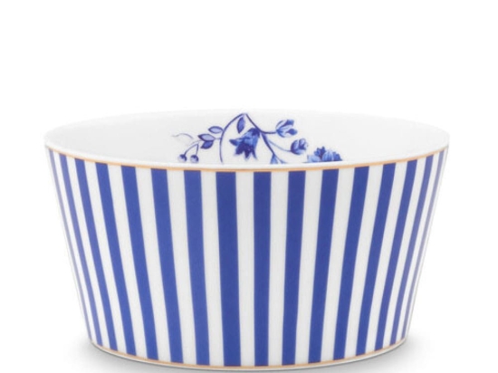 Μπωλ Πορσελάνινο 51003166 Royal Stripes 12cm Blue Pip Studio Πορσελάνη