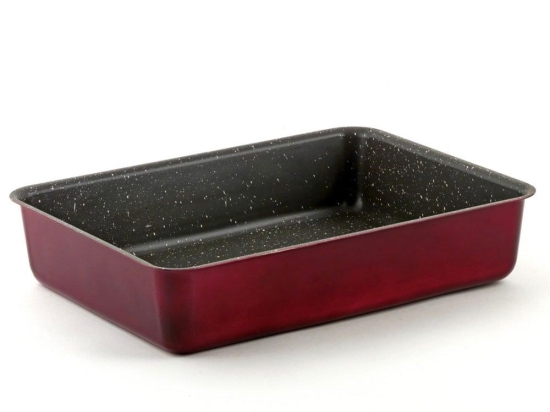 Ταψί Ορθογώνιο Electra Granite 06.87.40 Νο 40 Red Keystone Αλουμίνιο