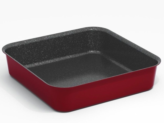 Ταψί Τετράγωνο Electra Granite 06.84.32 Νο 32 Red Keystone Αλουμίνιο