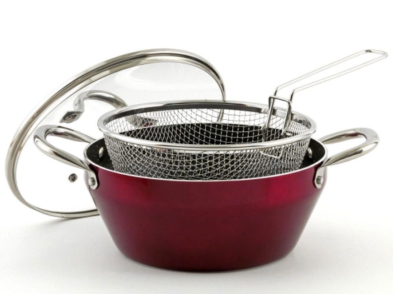 Φριτέζα Electra Granite 06.30.24 Νο 24 Red Keystone 24cm Αλουμίνιο