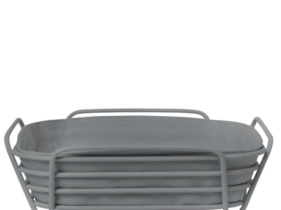 Καλάθι Ψωμιού Delara 64073 26x26cm Sharkskin Blomus Μέταλλο,Ύφασμα
