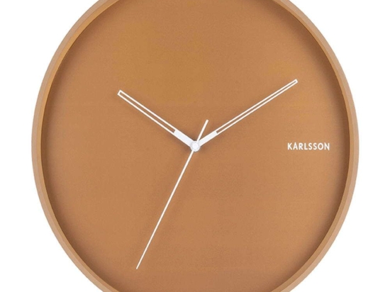 Ρολόι Τοιχού Hue KA5807BR Φ40cm Caramel Karlsson Ατσάλι