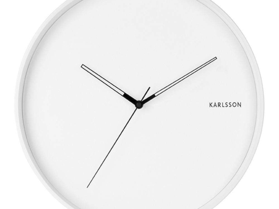 Ρολόι Τοιχού Hue KA5807WH Φ40cm White Karlsson Ατσάλι