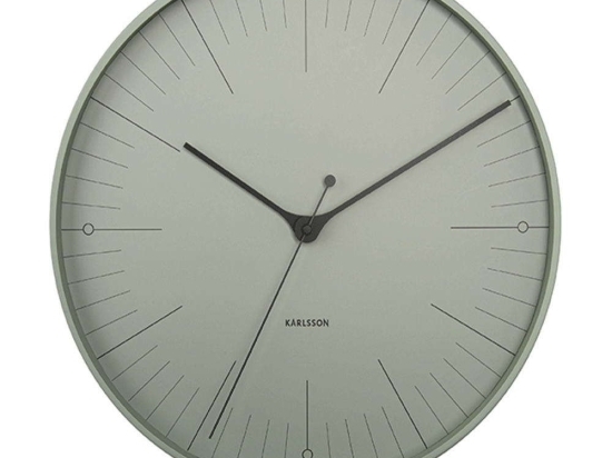 Ρολόι Τοίχου Index KA5769GR Φ40cm Grey Karlsson Μέταλλο