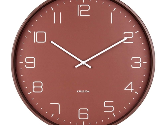 Ρολόι Τοίχου Lofty KA5751RD Φ40cm Red Karlsson Ατσάλι