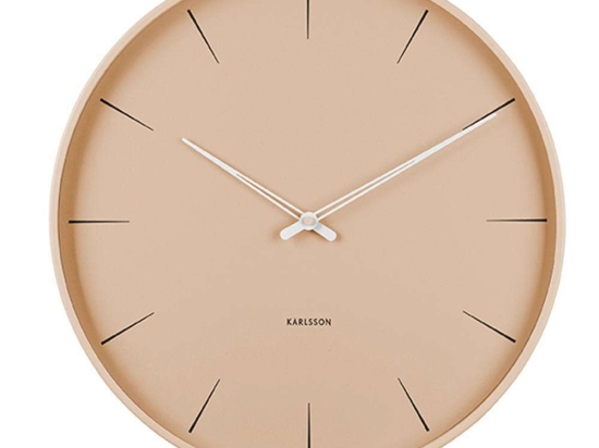 Ρολόι Τοίχου Lure KA5834BR 40x4,5x40cm Sand Karlsson Μέταλλο