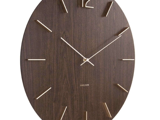Ρολόι Τοίχου Meek KA5697DW Φ50cm Brown Karlsson Mdf