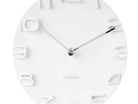 Ρολόι Τοίχου On The Edge KA5311WH Φ42cm White Karlsson ABS
