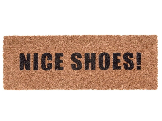 Πατάκι Εισόδου Nice Shoes PT3630BK 75x26cm Brown-Black Present Time 26X75