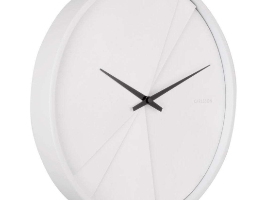 Ρολόι Τοίχου Layered Lines KA5849WH Φ30cm White Karlsson Mdf