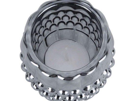 Κηροπήγιο Για Ρεσώ Sparkle Dots PT3767BK Φ8x6cm Black Present Time Γυαλί