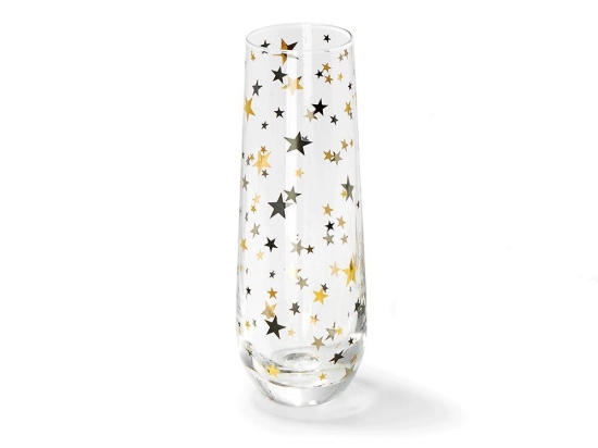Ποτήρι Νερού Stardust 243006 5x5x16cm Multi Philippi Γυαλί
