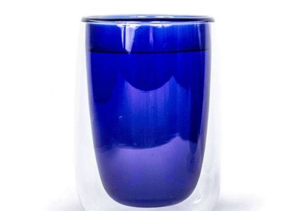 Ποτήρι Τσαγιού Doppler (Σετ 4Τμχ) SET-4-D200-B 240ml Clear-Blue Fundamental Γυαλί