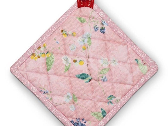 Πιάστρα Φούρνου Hummingbirds 51034006 20X20cm Pink Pip Studio 100% Βαμβάκι