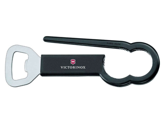 Ανοιχτήρι Μπουκαλιών & Κονσερβών 7.6912.3 8x25cm Black-Silver Victorinox Ατσάλι,Πλαστικό
