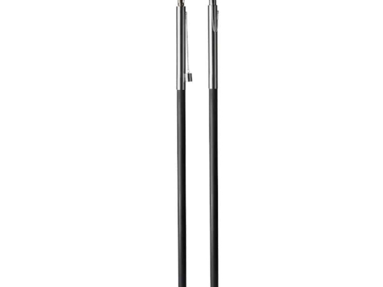 Διακοσμητική Δάδα Alpha (Σετ 2Τμχ) 174008 150cm Silver-Anthracite Philippi Ανοξείδωτο Ατσάλι