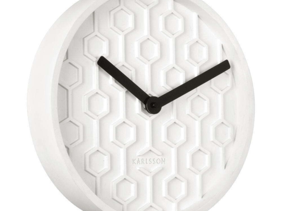 Ρολόι Τοίχου Honeycomb KA5869WH 31x5cm White Karlsson Τσιμέντο