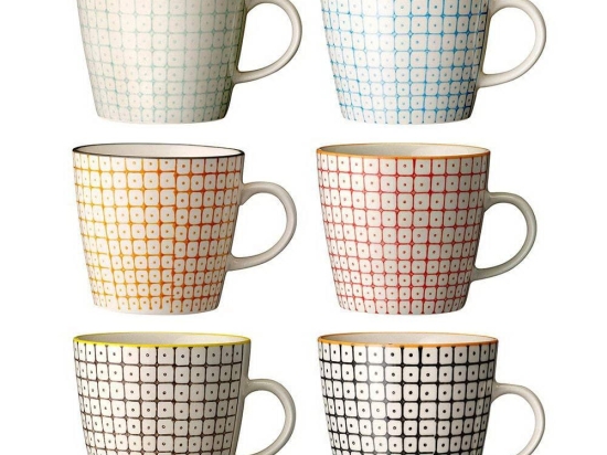 Κούπα Carla 217015 300ml Multi Bloomingville Κεραμικό
