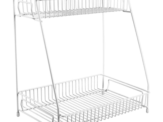 Ραφιέρα 2 Θέσεων Tidy PT3844WH 30x20x34,5cm White Present Time Μέταλλο
