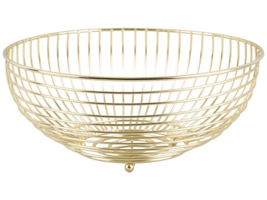 Φρουτιέρα Crossways PT3846GD Φ28x12,5cm Gold Present Time Μέταλλο