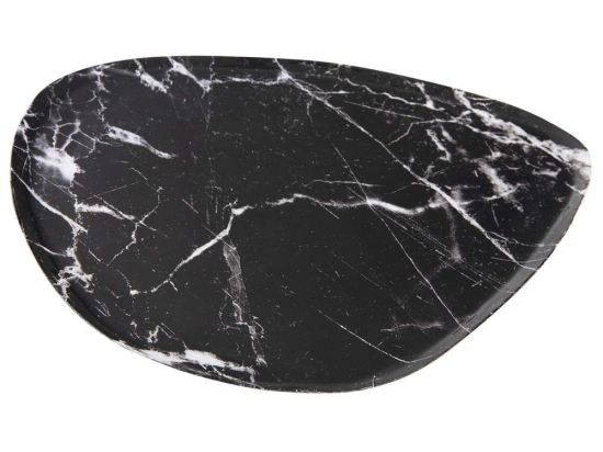 Δίσκος Marble PT3813BK 26x1cm Black Present Time Μέταλλο