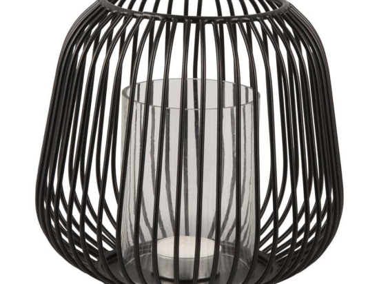 Φανάρι PT3851BK S 17x15,5cm Black Present Time Μέταλλο