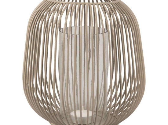 Φανάρι PT3852WG M 20x21cm Warm Grey Present Time Μέταλλο