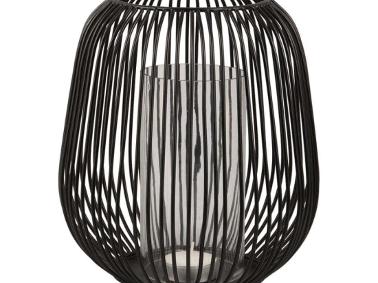 Φανάρι PT3852BK M 20x21cm Black Present Time Μέταλλο