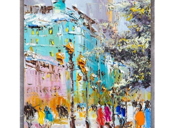 Πίνακας Σε Καμβά MH106 60x80cm Multi Κάθετοι Καμβάς