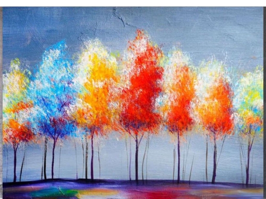 Πίνακας Σε Καμβά MH122 60x80cm Multi Οριζόντιοι Καμβάς