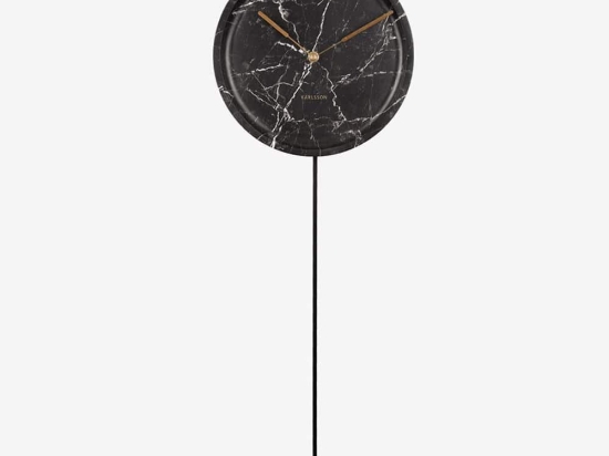 Ρολόι Τοίχου Pendule Longue KA5860BK 25x6x75,3cm Black Karlsson Πολυρεσίνη